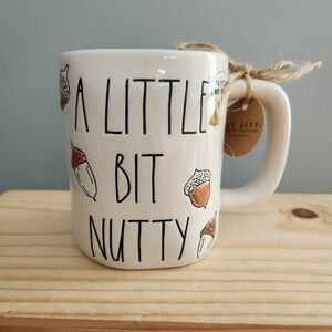 Rae Dunn 'A Little Bit Nutty' Fall Acorn Ceramic Mug - NWT